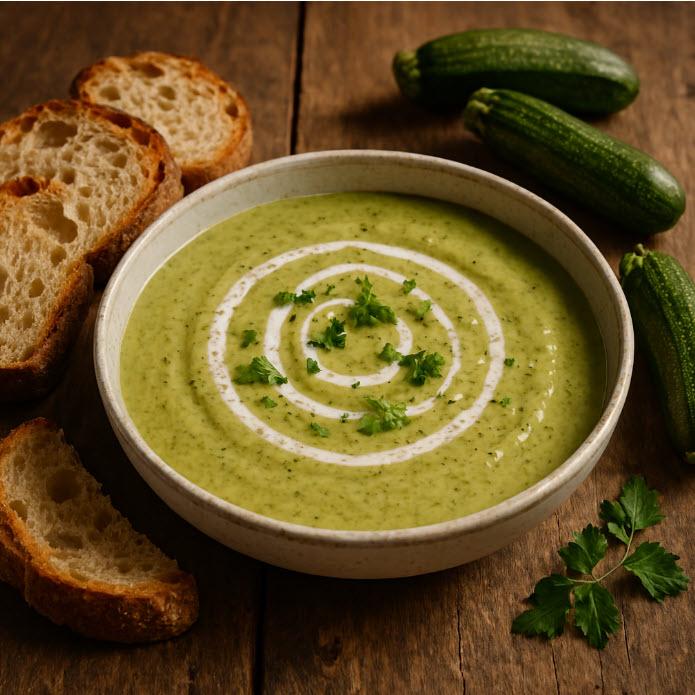 Zucchini-Suppe "hot or cold"