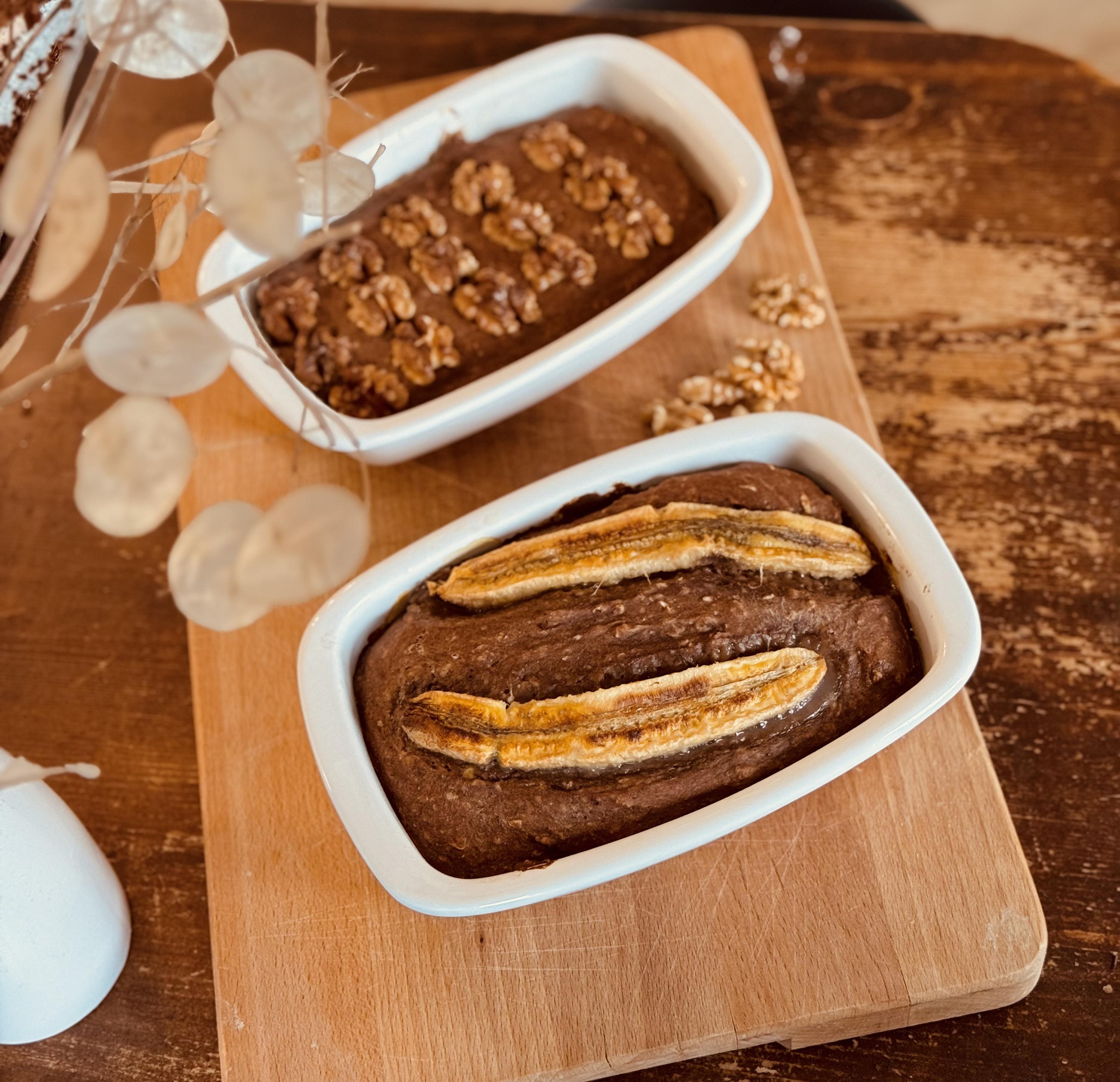 Veganes Banana Bread Protein Bombe
