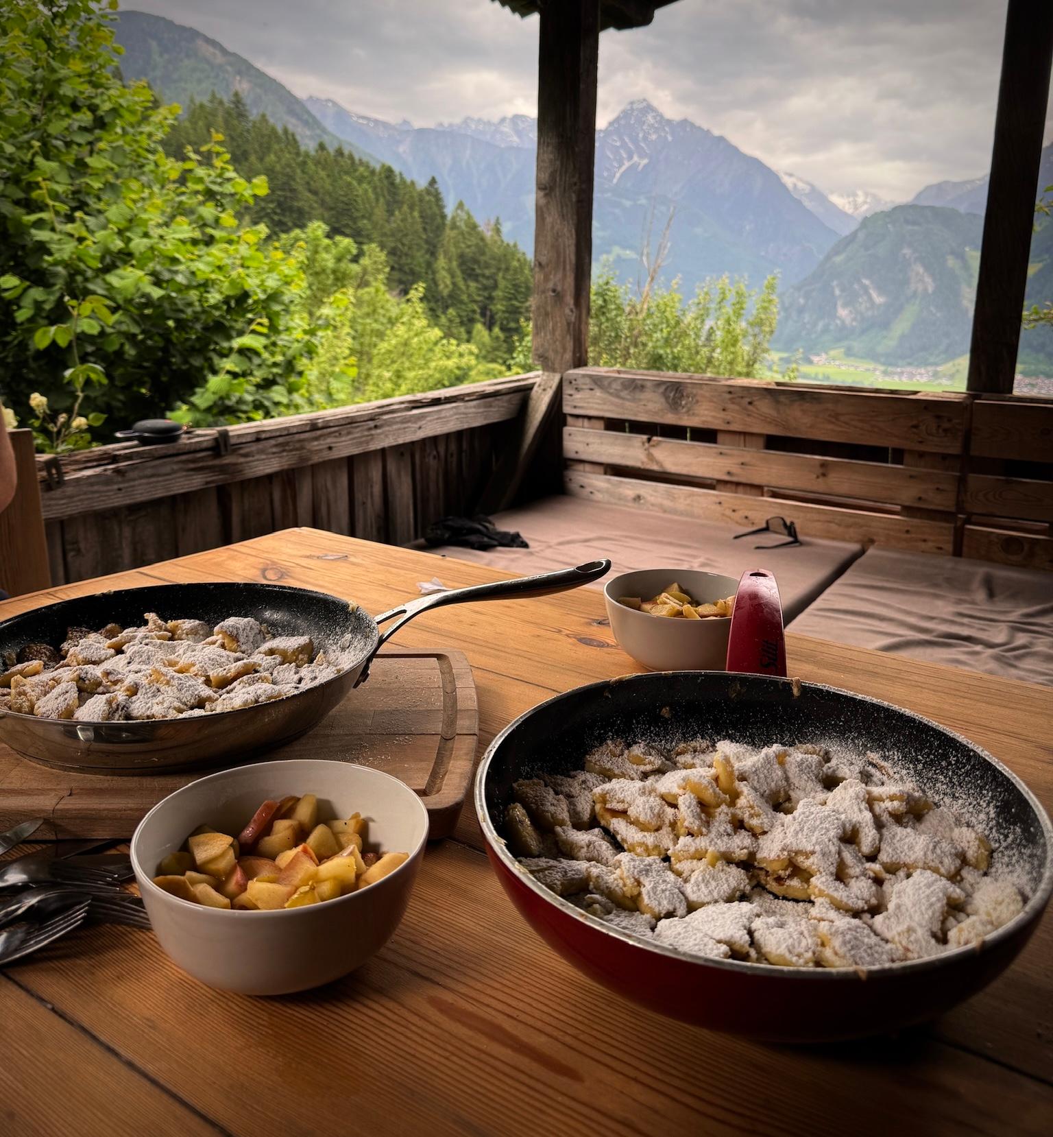 Kaiserschmarrn wie auf da Hüttn