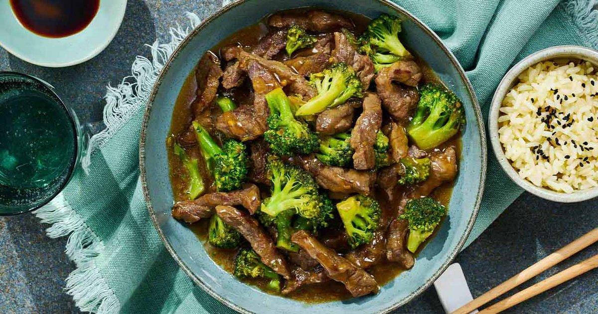 Rind mit Brokkoli & Fried Rice