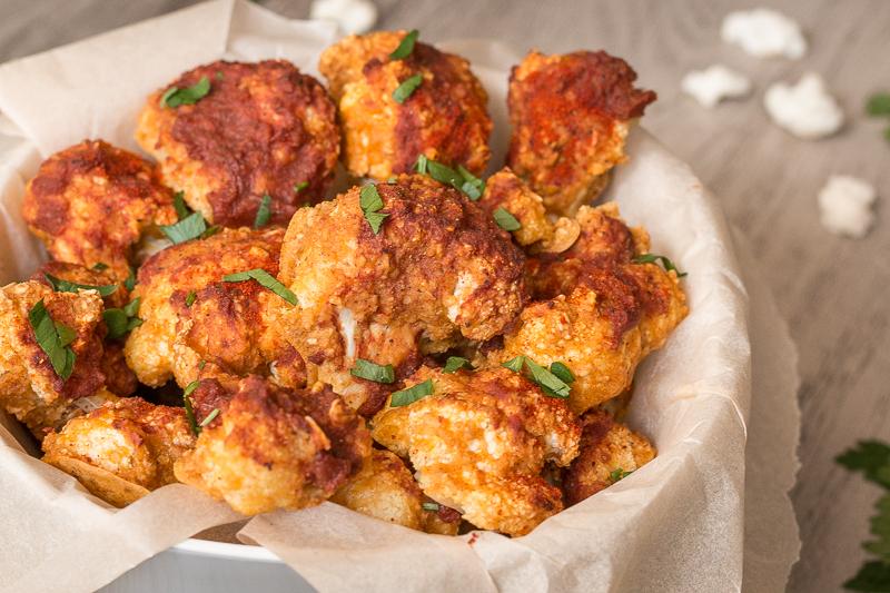Würzige Vegane Buffalo Wings aus Blumenkohl